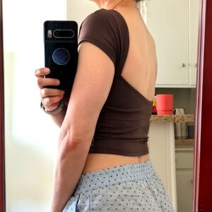 NWOT Glassons top low cut back